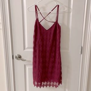 Francesca’s, maroon mini dress, size M